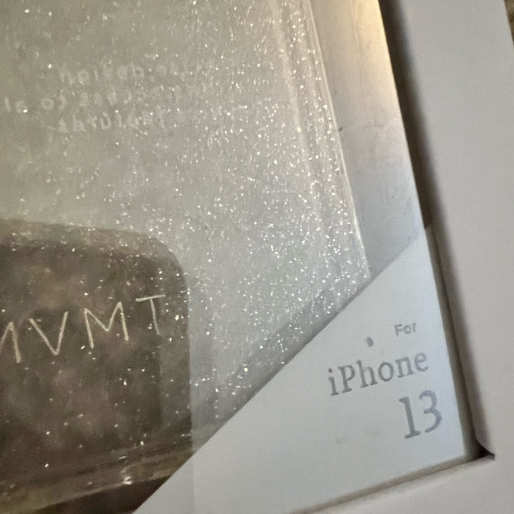 Clear glitter iPhone 13 case